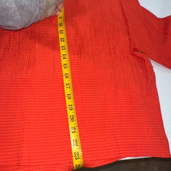 Vtg Howard Wolf 80's Woman Orange Floral Hawaiian Shirt Blouse Size 4 - Picture 2 of 15